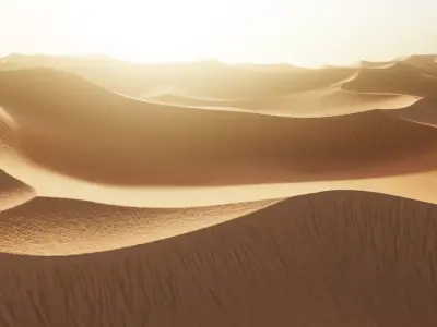 Desert Dunes V2 - Sand Landscape Terrain 3D model