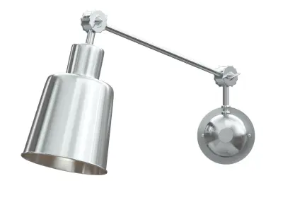 Broadway Wall Light Low-poly 3D model