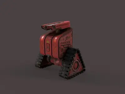 Droid V2 Low-poly 3D model