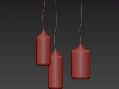 NordicRestaurant Pentand lamp 3D model