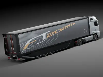 Mercedes-Benz FT 2025 Future Truck with trailer 3D model