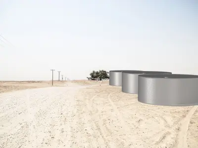 Water Tank Set x9 3D print model