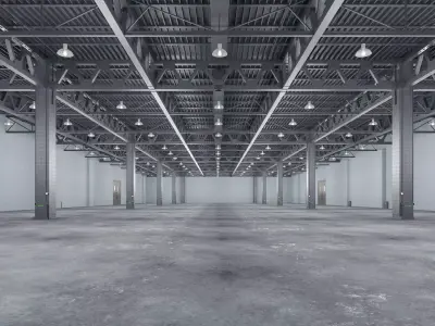 Warehouse 12 interior model 3D model