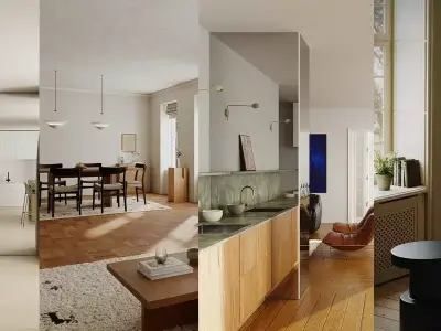 Blender Interior Bundle - 6 High Quality Interior Scene 3D model