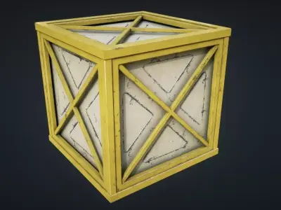 Mars Kitbash - Metal Containers Low-poly 3D model