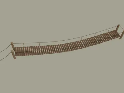 Rope Bridge 3D model