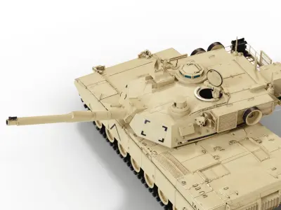  M1A2 Abrams with interior 