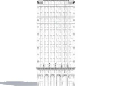 Tall Building 3D Model 3D model