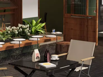 coffee shop 3D model