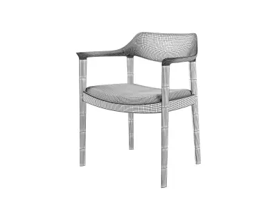 Wing Dining Armchair 3D model