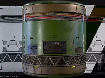 PBR Material -Wall Panel Texture