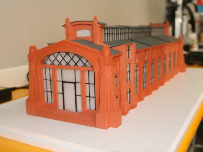 Industrial Building 3DPrint Ready 3D print model