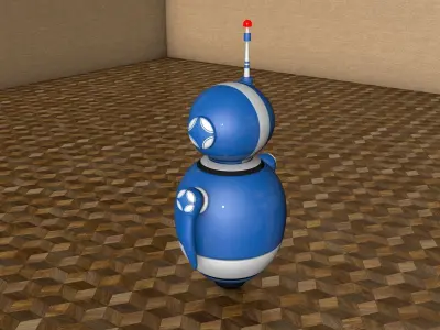 Robot with Rig 3D model