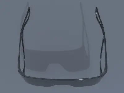 Fashion sci fi sun glasses 3D model