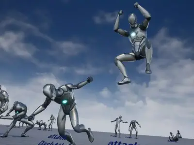 Giant Golem Animation Low-poly 3D model