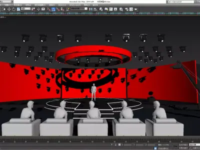 stage design 3D model