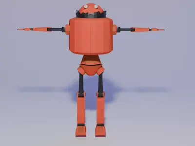 3d robot  Low-poly 3D model