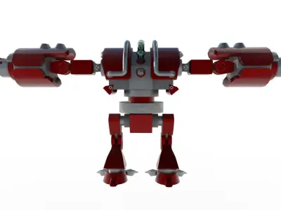 Nitro robot Low-poly 3D model