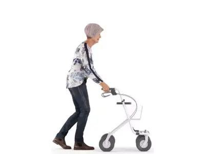 Roberta posed 4 3D model