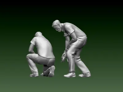 staff 3D print model