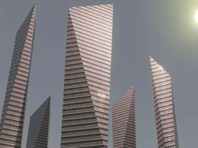 skyscraper building 3d model 90 percent off Super sale  Low-poly 3D model