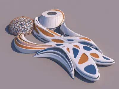0092 - Organic Building 3D model