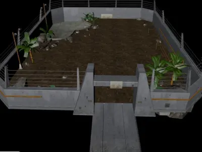 jurassic park enclosure 3D model
