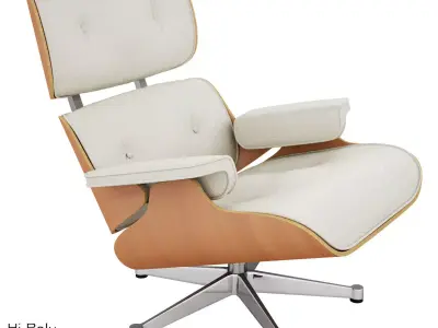 Vitra Lounge Eames Chair - Hi-Poly 3D model