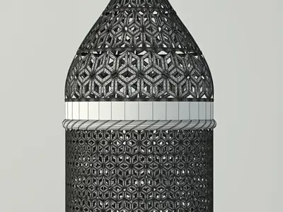 Mila Cylinder Pendant Light 3D model