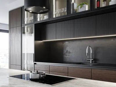 Modern kitchen 11 3D model