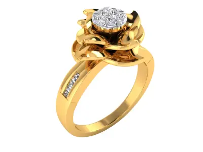 Women Ring Render 3dm STL MTL SLC JCD OBJ FBX Details 3D print model 13