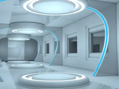 Sci Fi Room 3D model