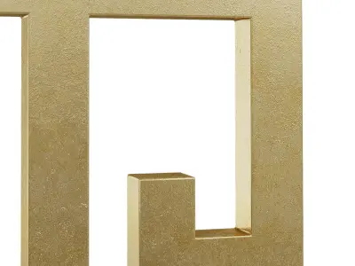 Greek key table lamp 3D model