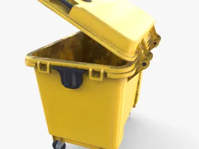 Dumpster v3 weathered 3D model