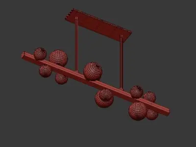 MINI chandelier 3D model purchase