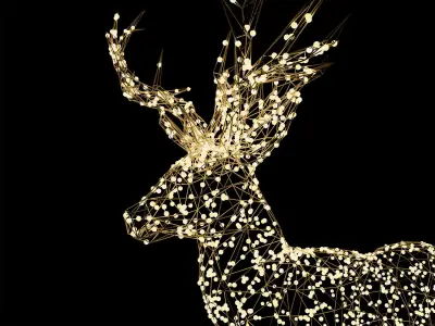 Christmas Deer 3D model