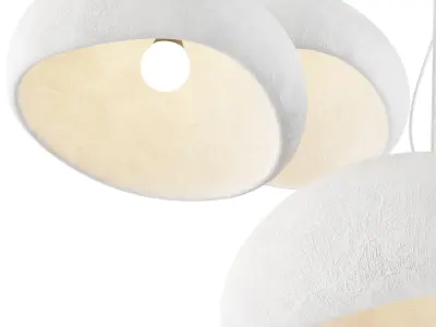 Khmara Rough Combination Chandelier B Low-poly 3D model
