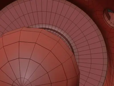 Holder Floor Lamp Black 3D model