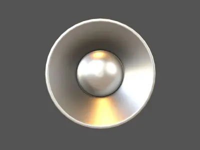 Sound Speaker Icon v1 007 Low-poly 3D model
