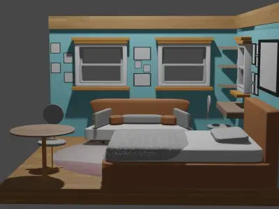 Bedroom Designe 3D model