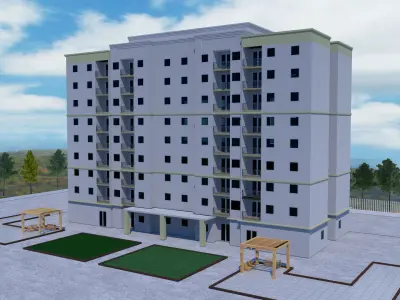 Building  exterior 3D model