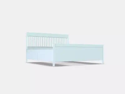 IDANAS Bed frame with storage 4 Low-poly 3D model