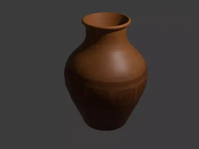 Ancient Terracotta Vase 3D model