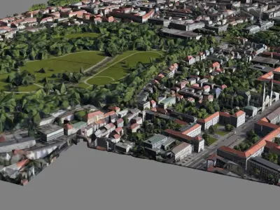 Map Munich-Allemagne - Model 3D 3D model