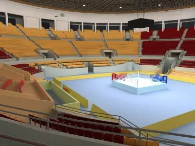 Boxing Arena 3D model