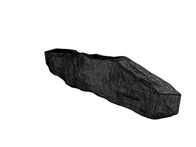 Layered Mineral Rock Specimen 3D Model Low-poly 3D model