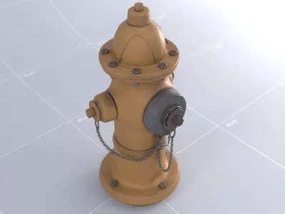 Toronto Water Hydrant 01 3D model