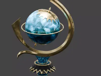 FANTASY AXE DESIGN 3D model