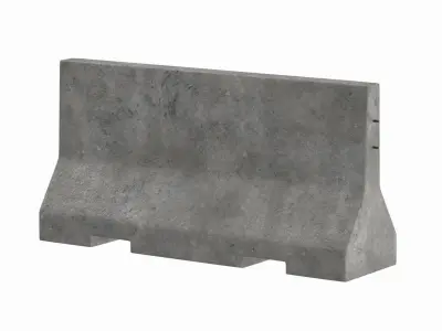 Concrete Barrier V3 3D model