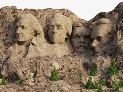Mount Rushmore 3D model